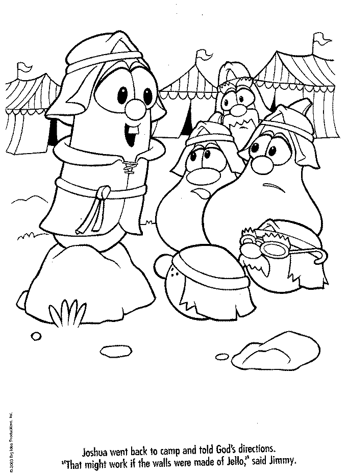 Printable Veggie Tales Coloring Pages | Characters
