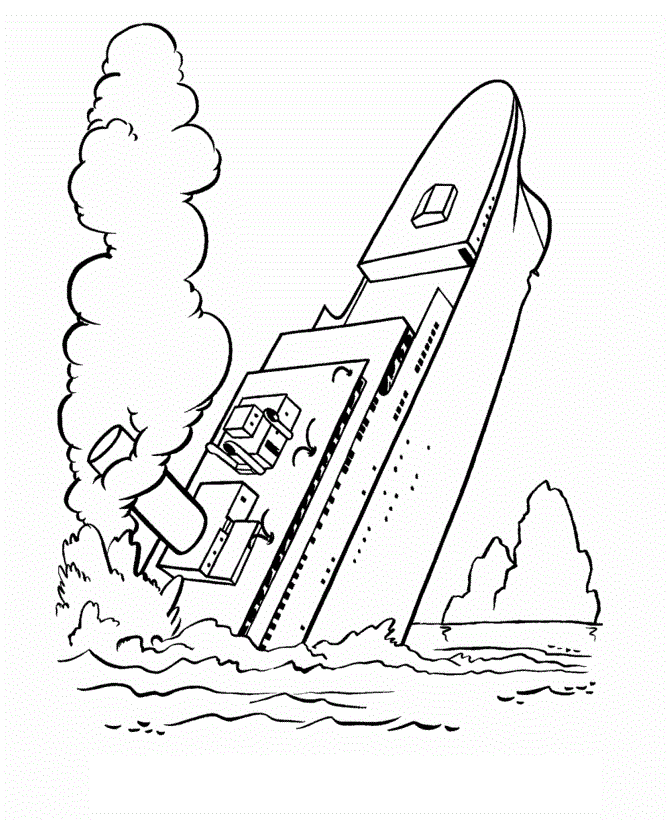 Of The Steamship Titanic American History For Kid Coloring Pages 