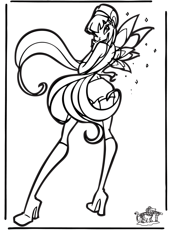 klub winx Colouring Pages (page 2)