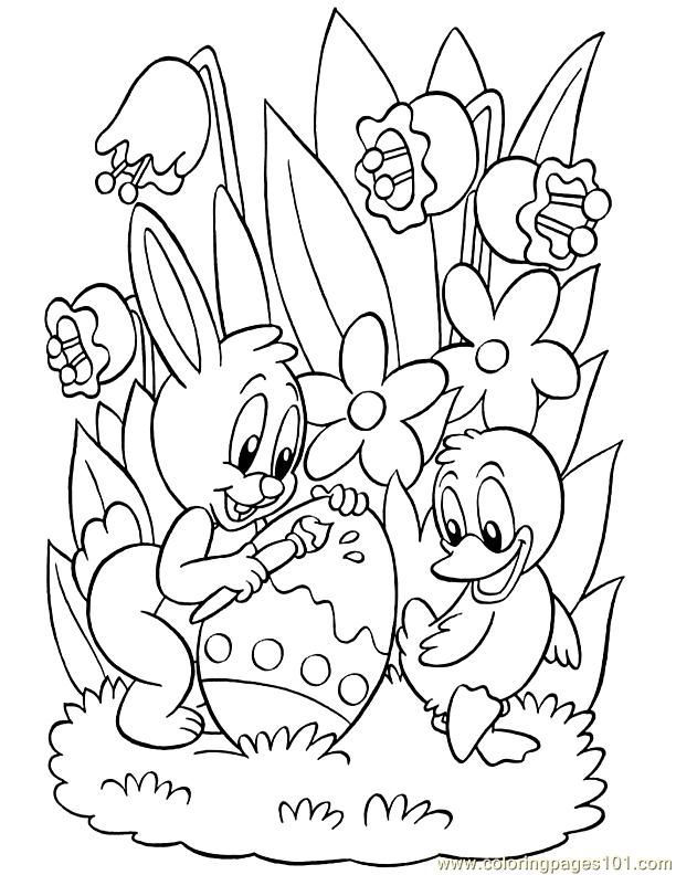 Coloring Pages Easter (1) (Entertainment > Holidays) - free 