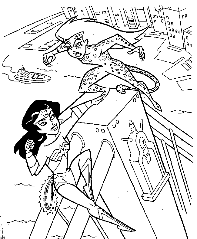 Superman And Wonder Woman Coloring Pages | Color Page