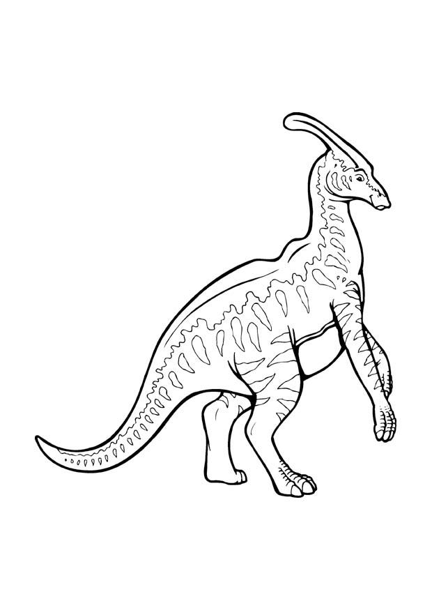 Coloring page parasaurolophus - img 9375.