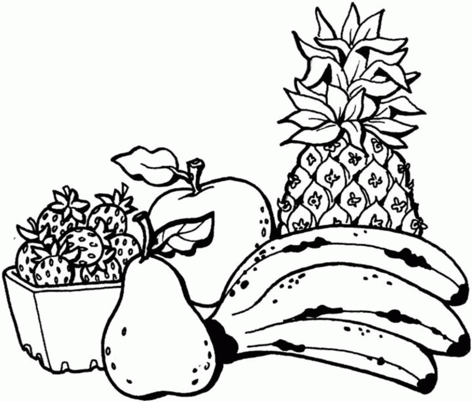 Coloring Pages Fruits 520 | Free Printable Coloring Pages