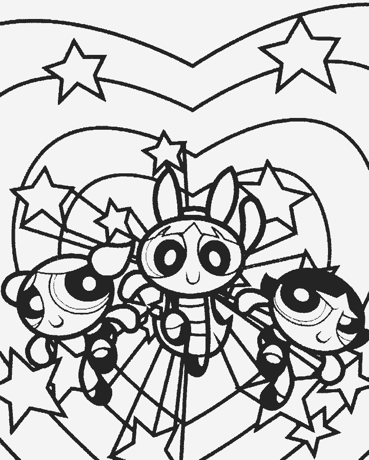 Powerpuff Girls Colouring Pages- PC Based Colouring Software 