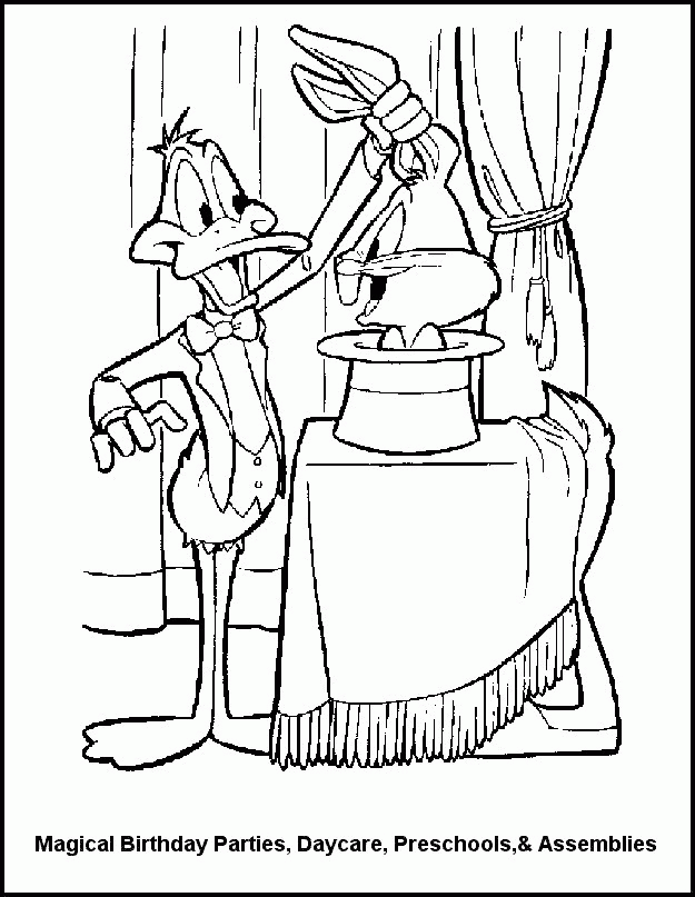 Daffy The Magician Bugs Bunny Coloring Pages : New Coloring Pages