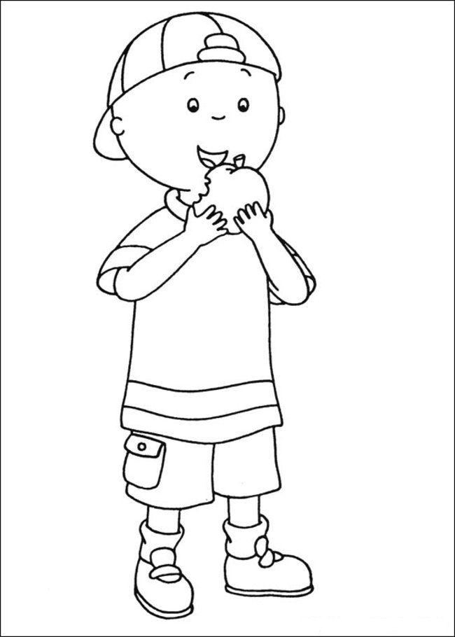 Coloring Pages Caillou Free Printable Pic 19 Coloringpages101 Com 