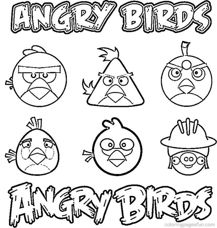 Angry Birds Coloring Pages Bubbles #13 | Cartoon