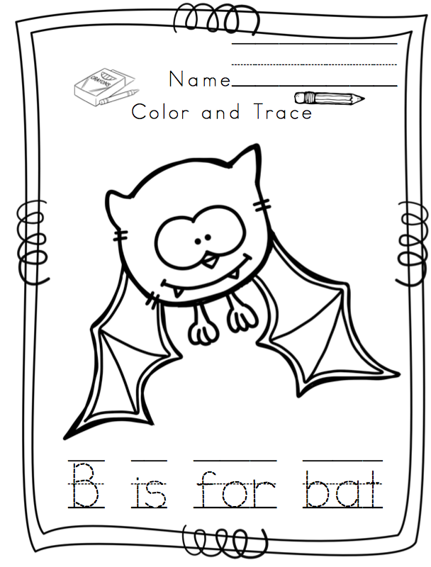 Preschool Printables: Bats and Cats Halloween Printable (No Prep)