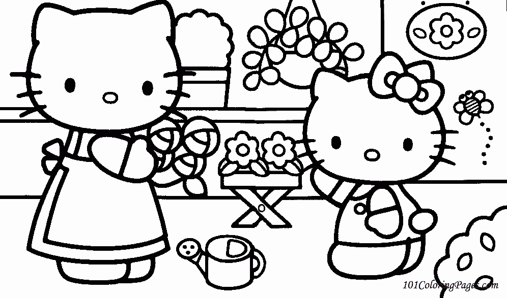 Hello Kitty Coloring Pages To Print Out Free Printable Coloring 