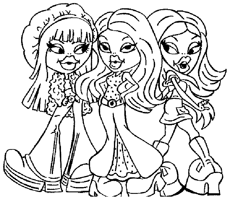 Coloring Page Is Available For Free In Bratz Coloring Pages You 