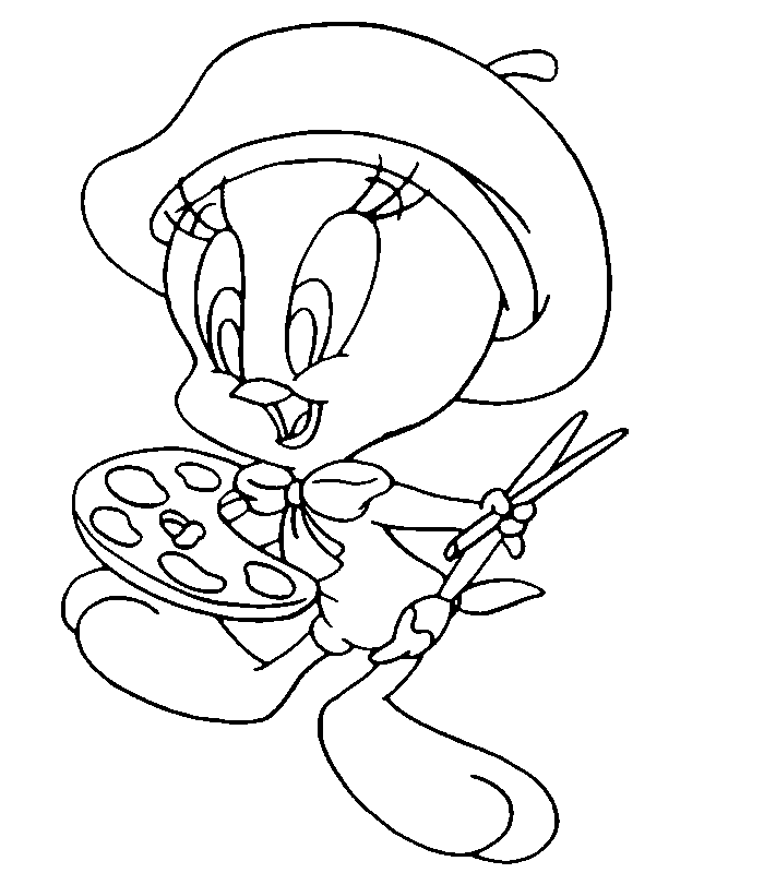 Tweety Coloring in Pages | Tweety Coloring