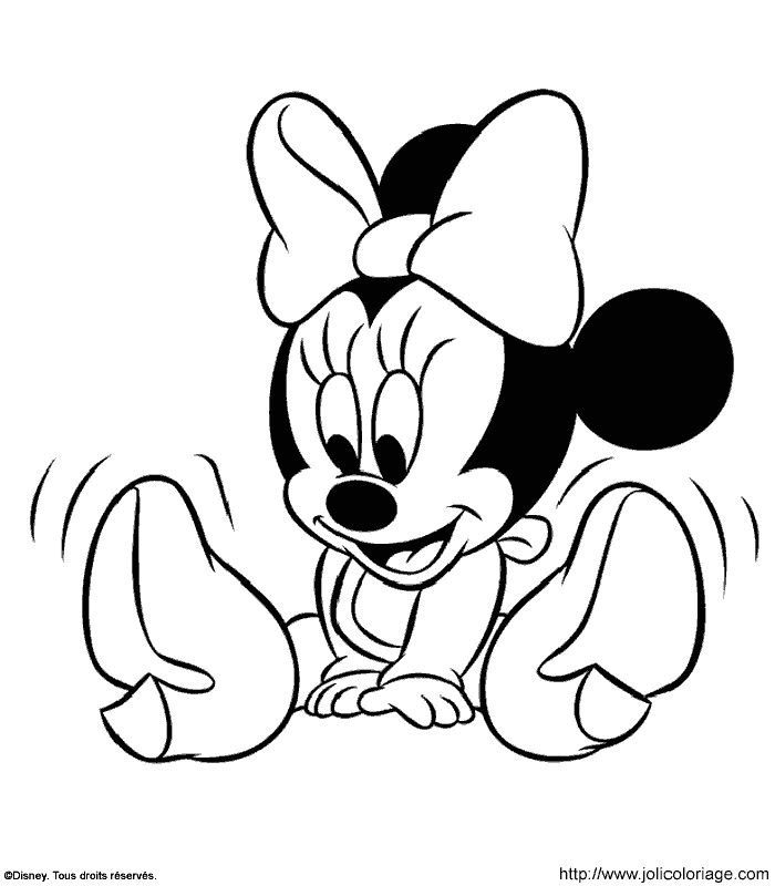 Baby Minnie free coloring pages | Coloring Pages