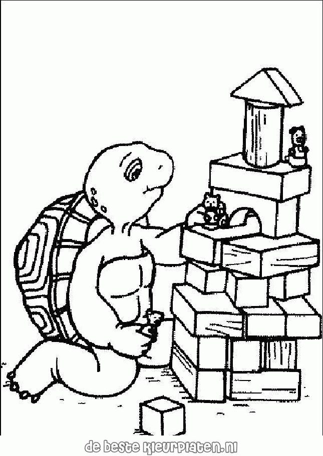 FranklinTheTurtle002 - Printable coloring pages