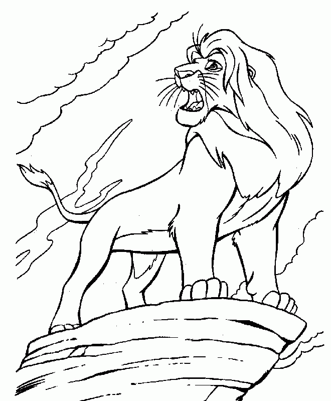 Disney Lion King print coloring pages. 27