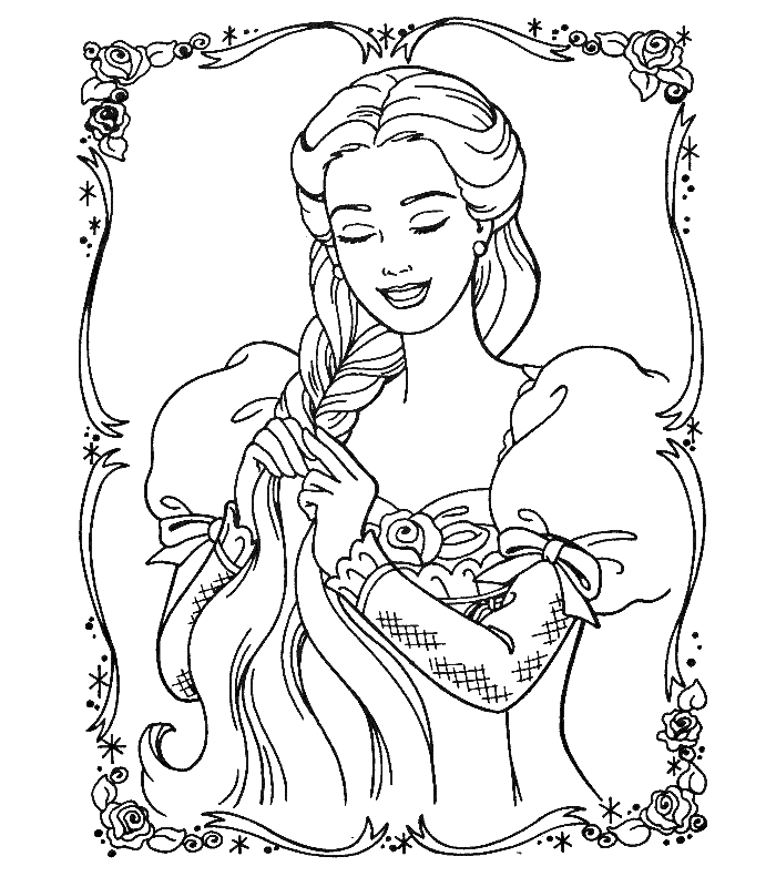 Free Barbie Coloring Sheets - Kids Colouring Pages