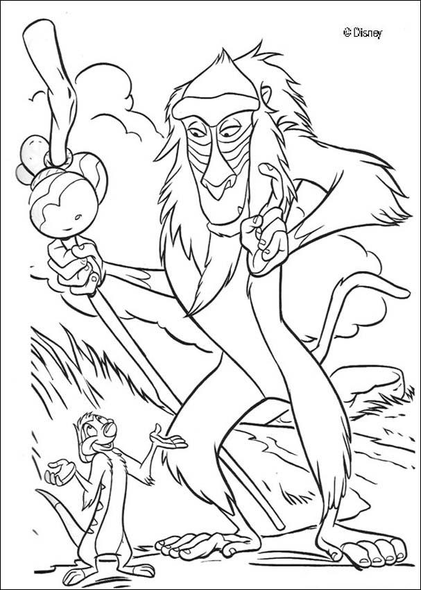 The Lion King coloring pages - Three hyenas