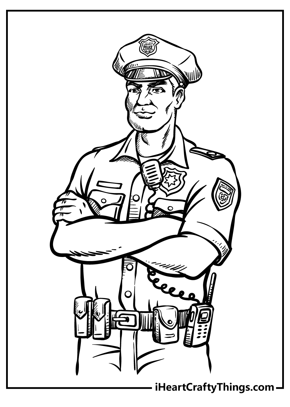 Printable Police Coloring Page Updated 2022 Coloring Nation