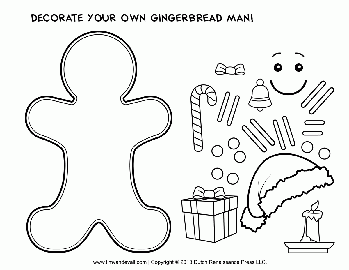 Boy Gingerbread Man Coloring Pages - Coloring Pages For All Ages