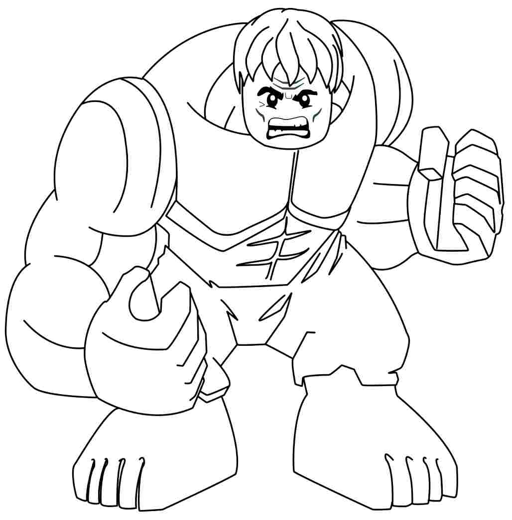 Lego Hulk Coloring Pages Printable