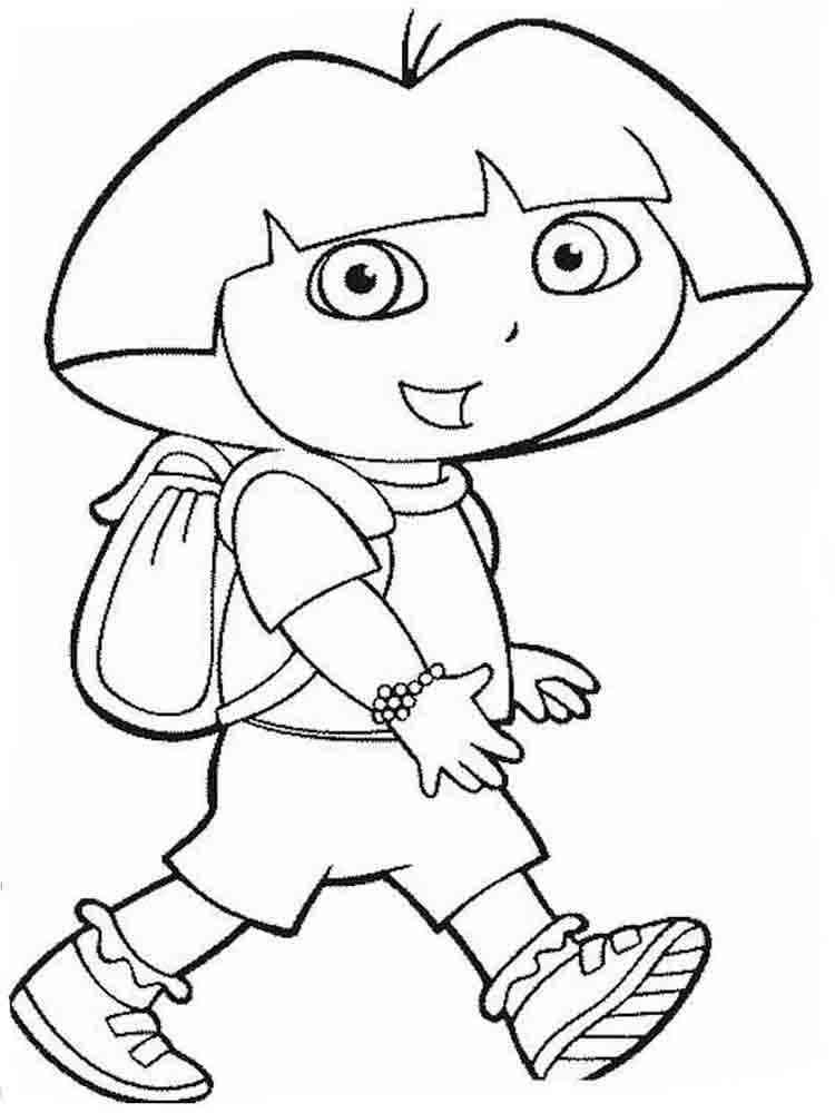 Dora the Explorer coloring pages