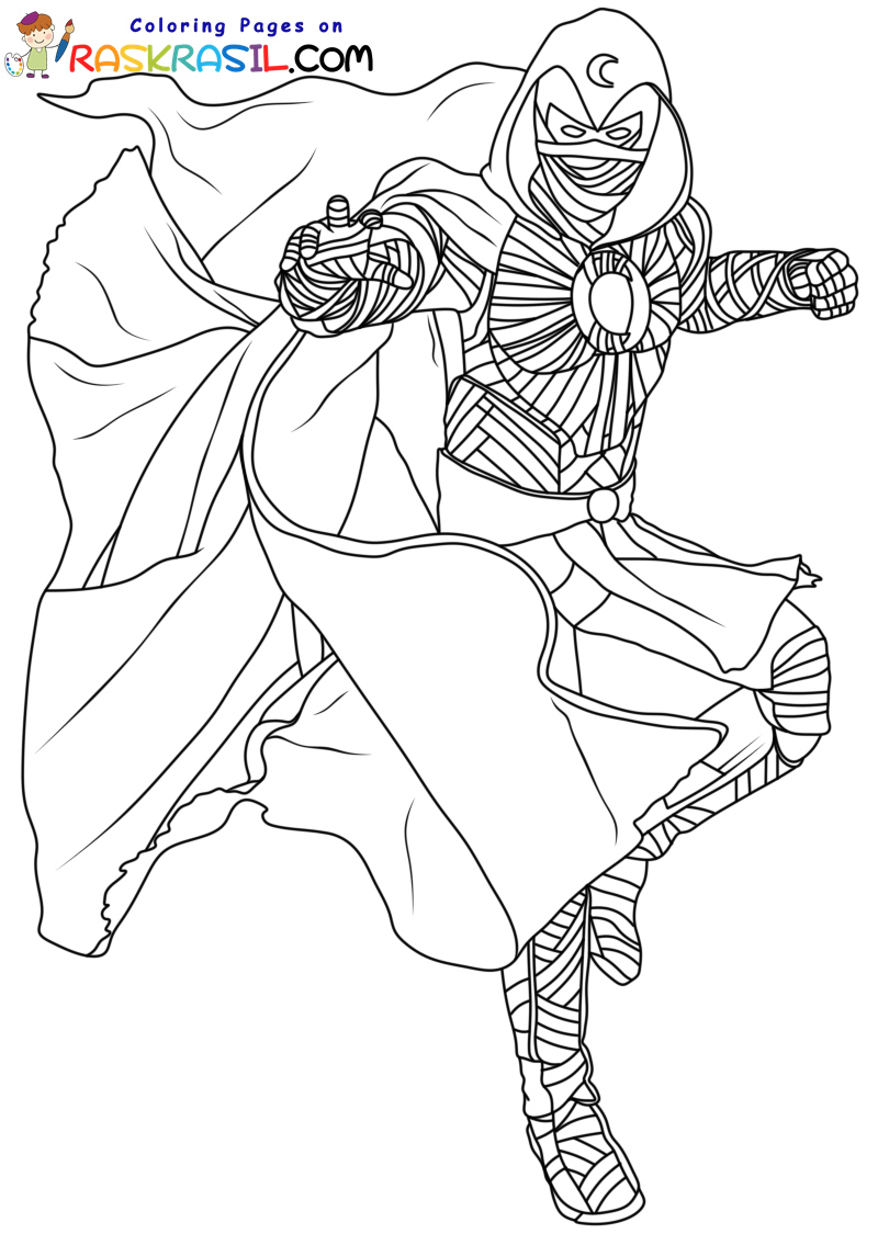 Moon Knight Coloring Pages