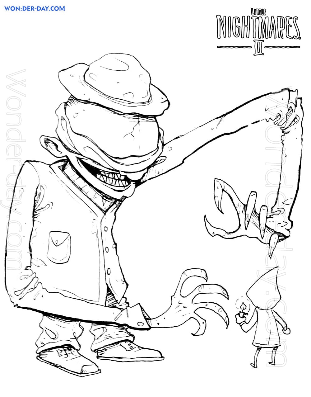 Little Nightmares Coloring Pages - Printable Coloring Pages