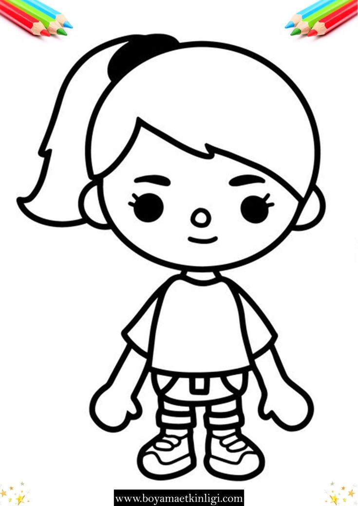 Toca Boca Boyama Pdf *2023 - Boyama Sayfası