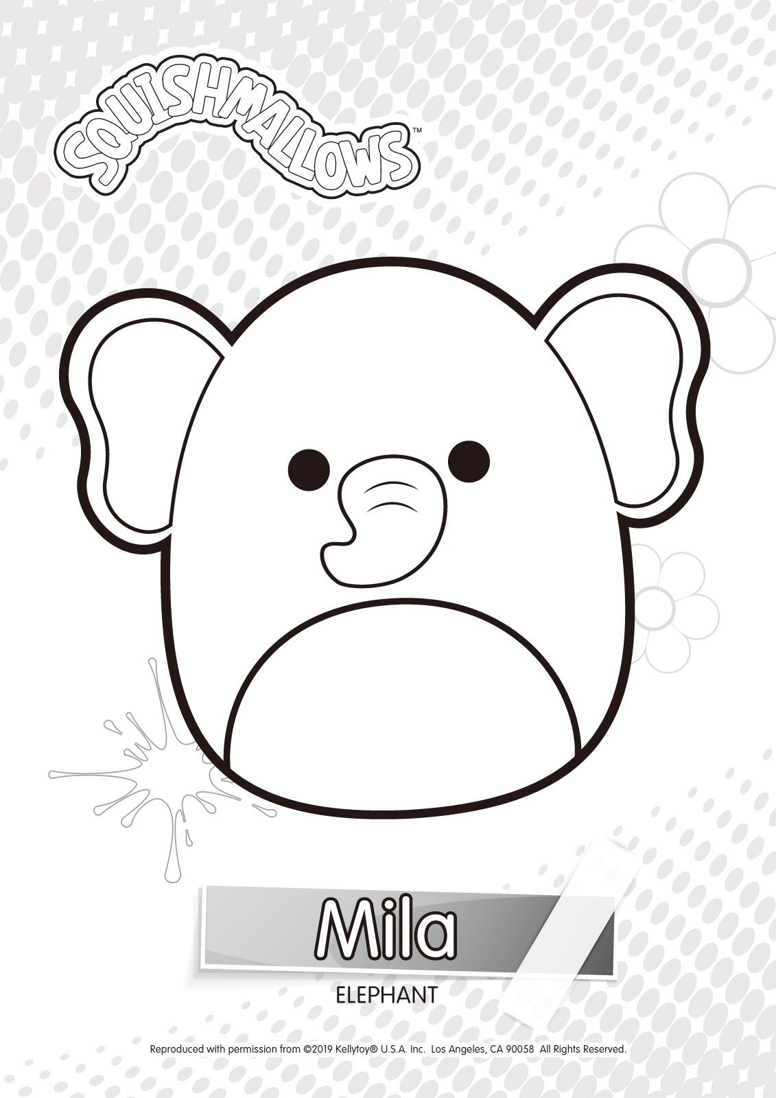 Mila from Squishmallows Coloring Pages. | Cool coloring pages, Coloring  books, Coloring pages