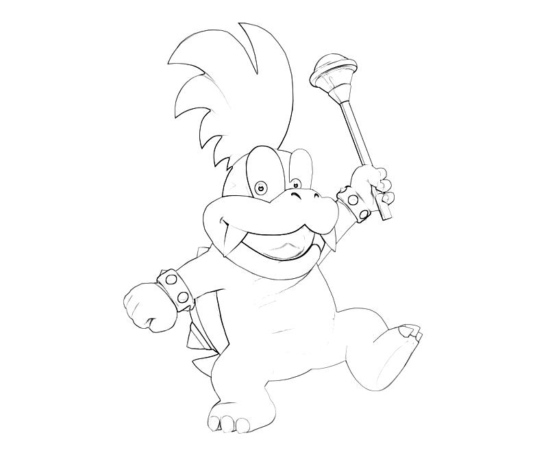 Larry koopa coloring pages