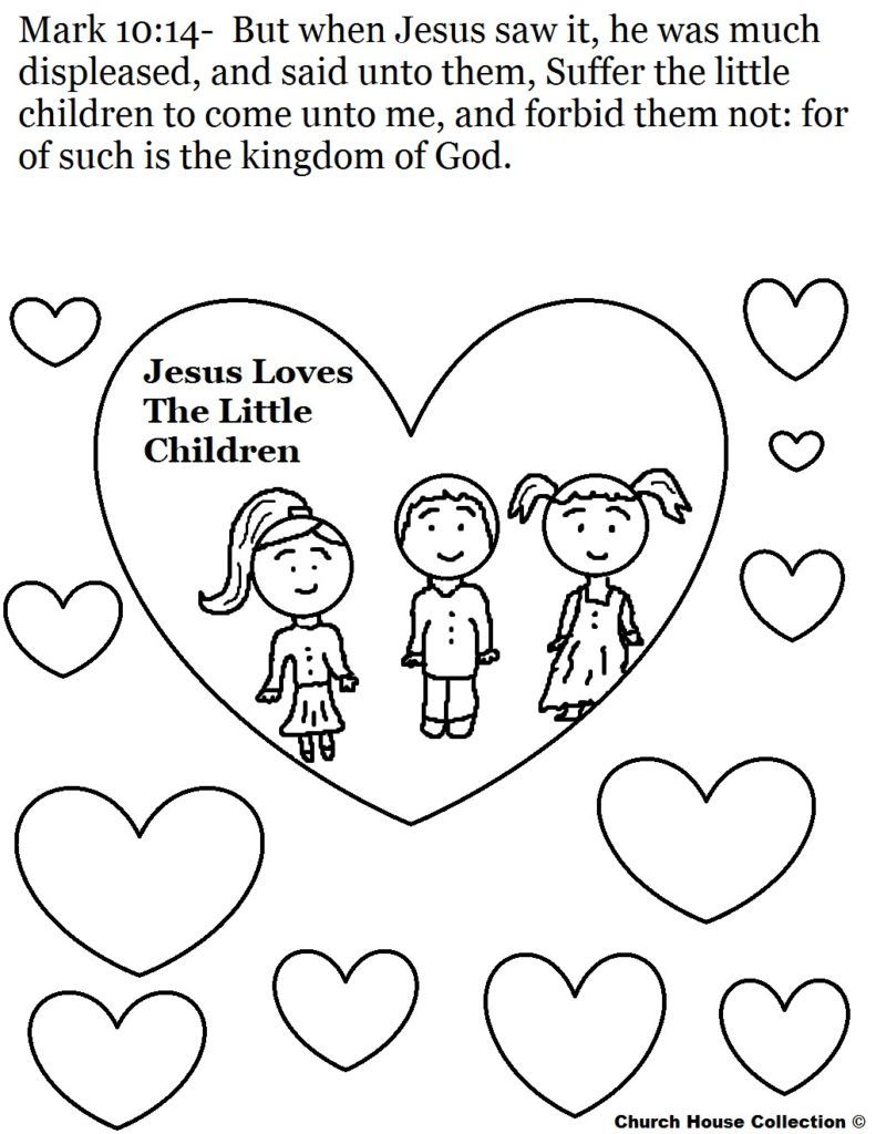 Coloring Pages: Jesus Loves The Little Children Coloring Pages ...
