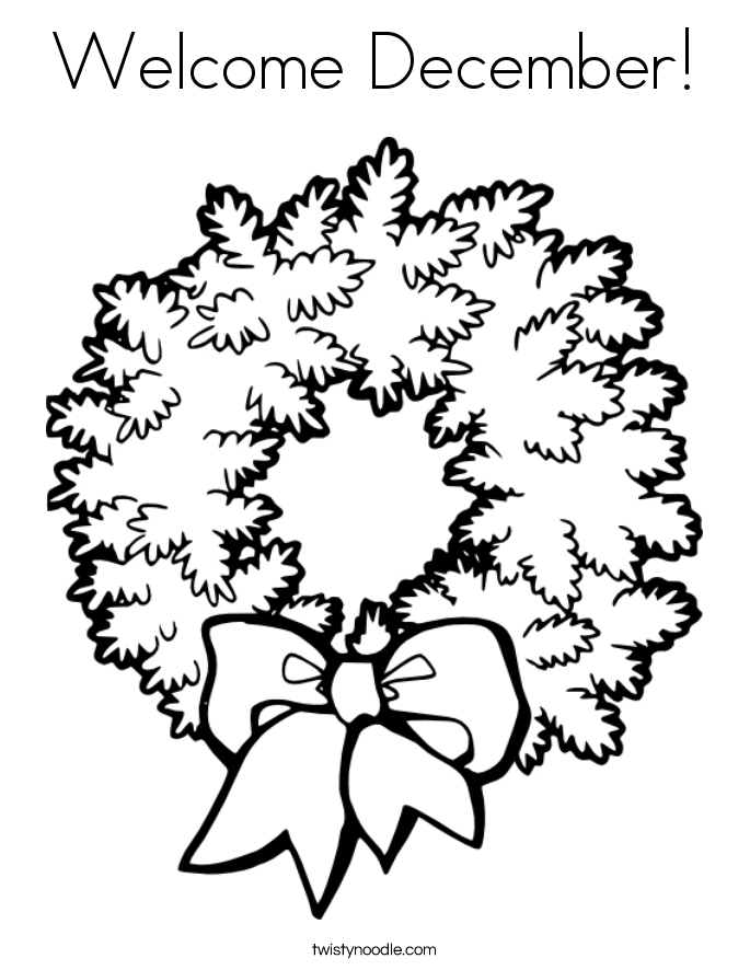 December Coloring Page