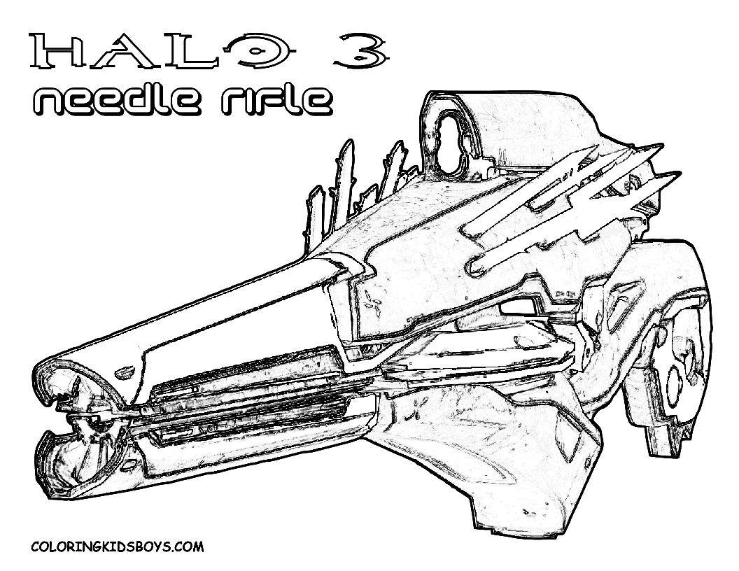 Nerf Gun Coloring Page