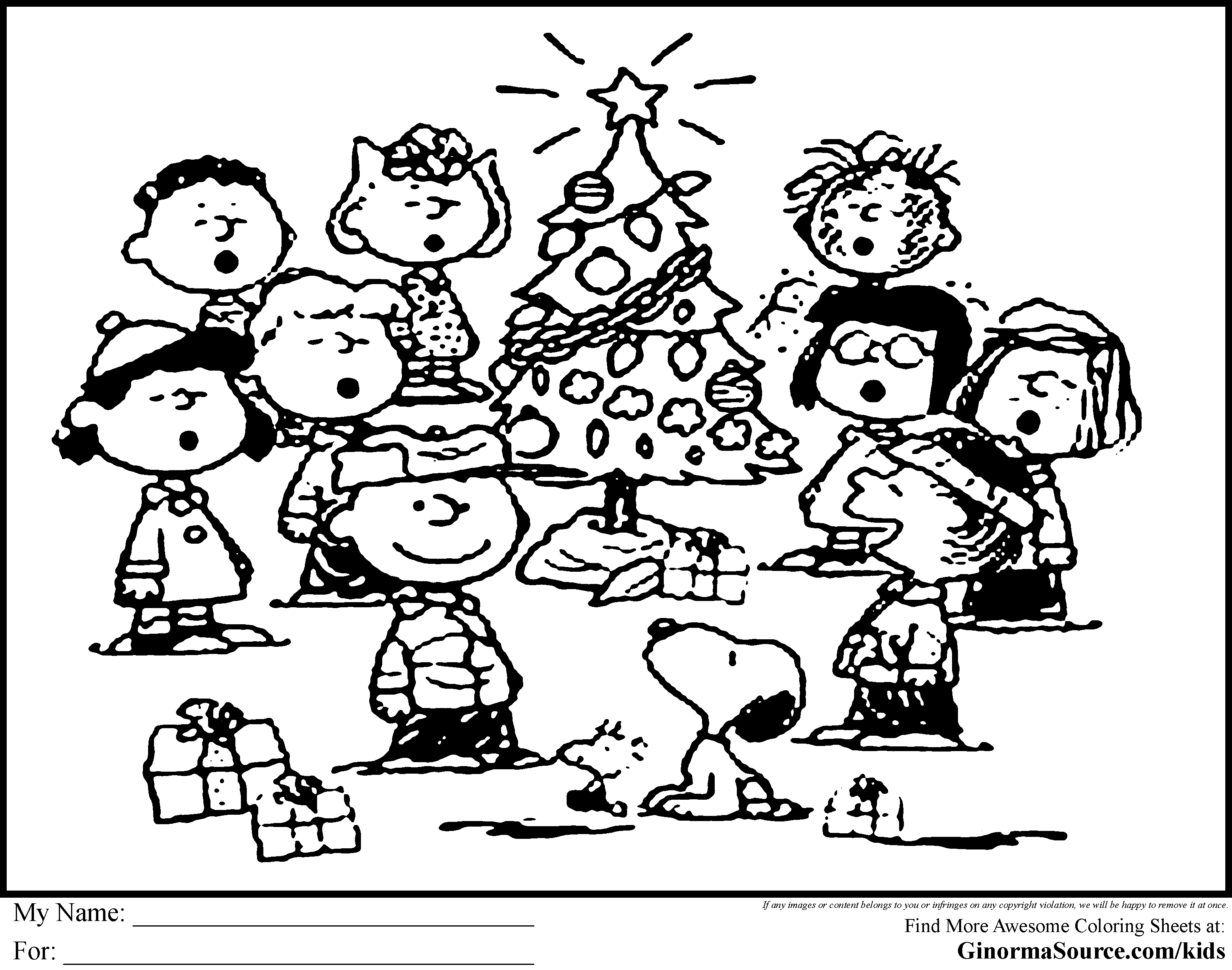 Charlie Brown Christmas Coloring Book - High Quality Coloring Pages