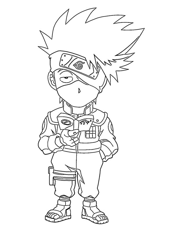 Kakashi Hatake Coloring Page - Funny Coloring Pages