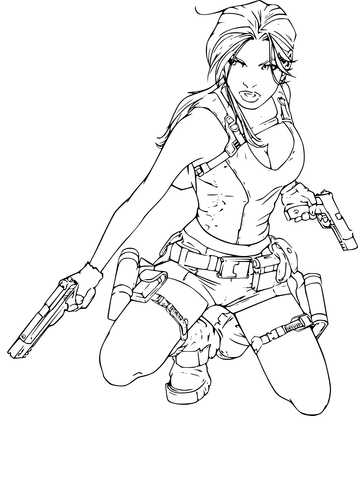 Tomb Raider coloring page - free printable coloring pages on coloori.com
