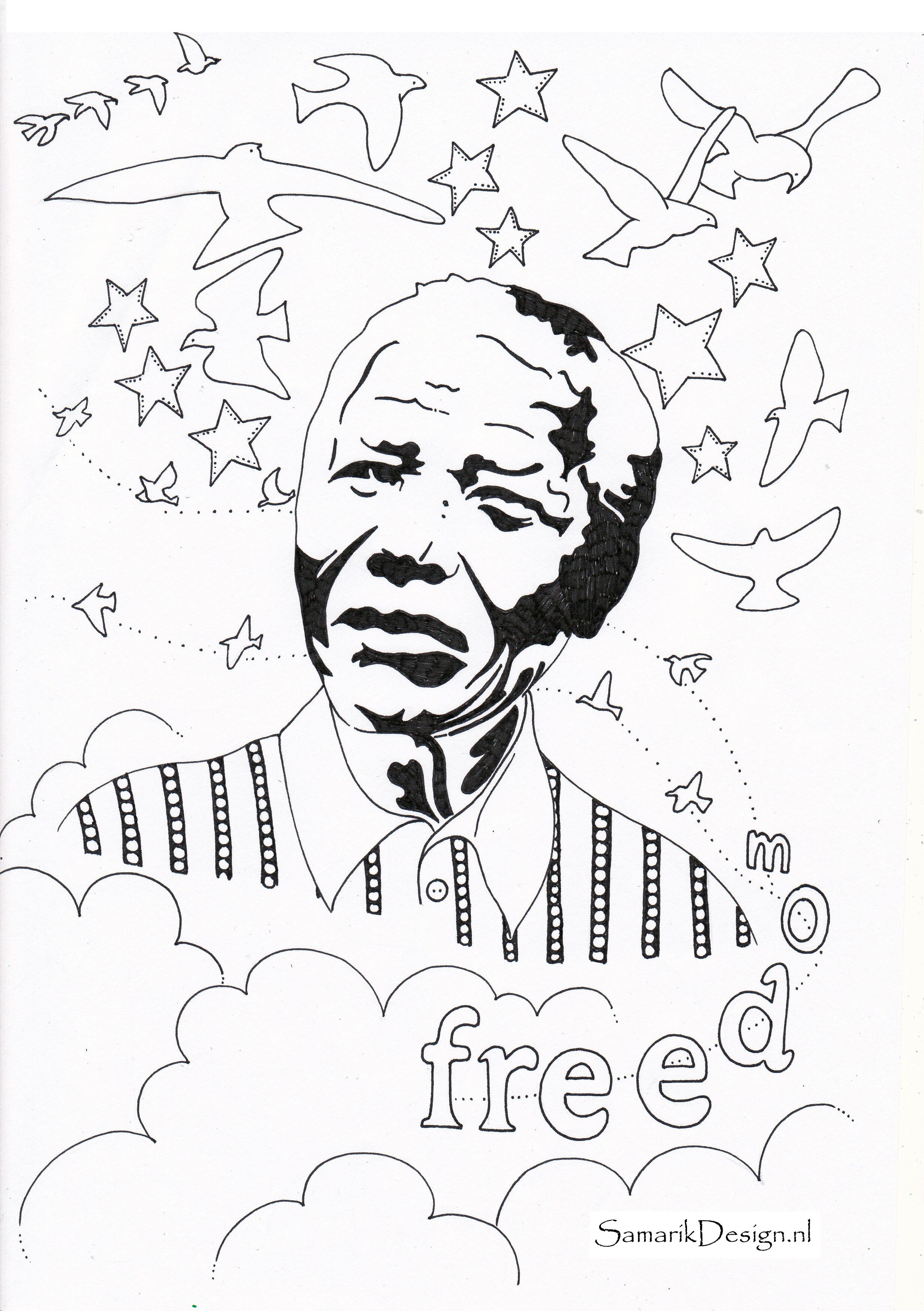 Nelson Mandela Famous people | Black history month crafts, Nelson mandela  art, Black history activities