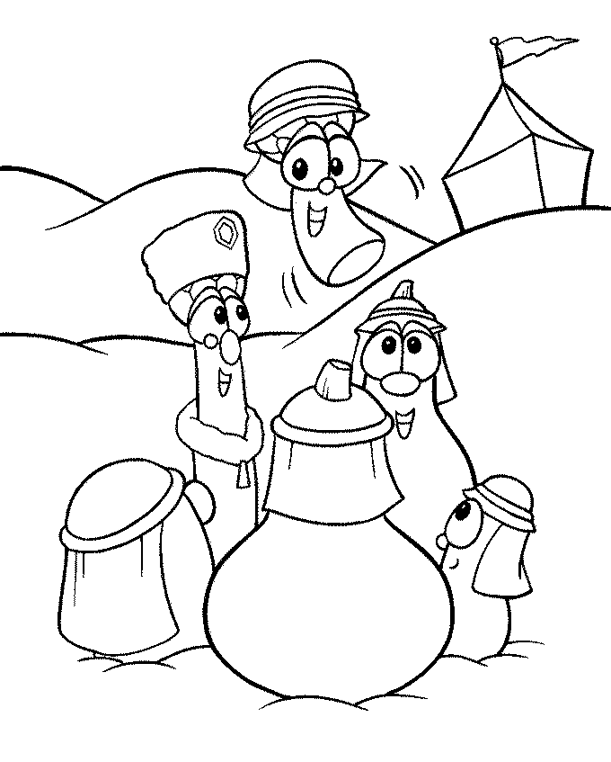 Veggietales Coloring Book - Bob the Tomato printable and online