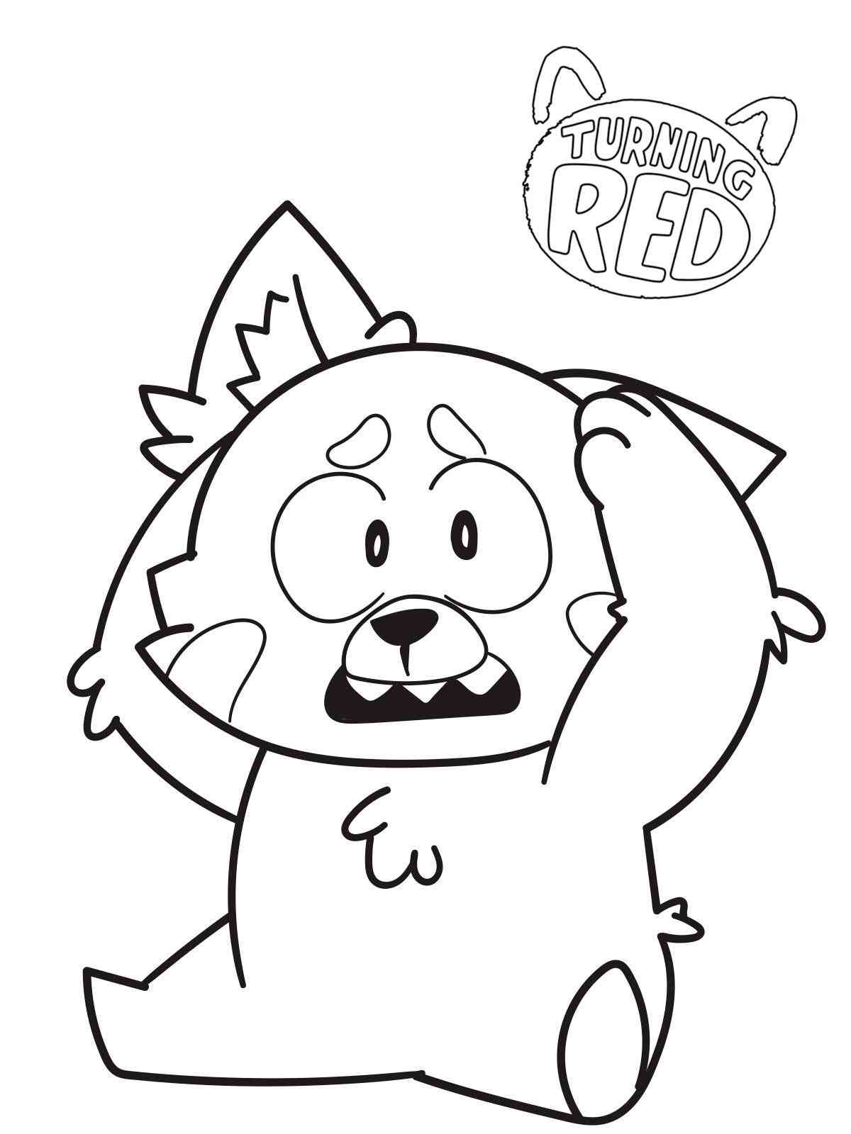 Turning Red coloring pages