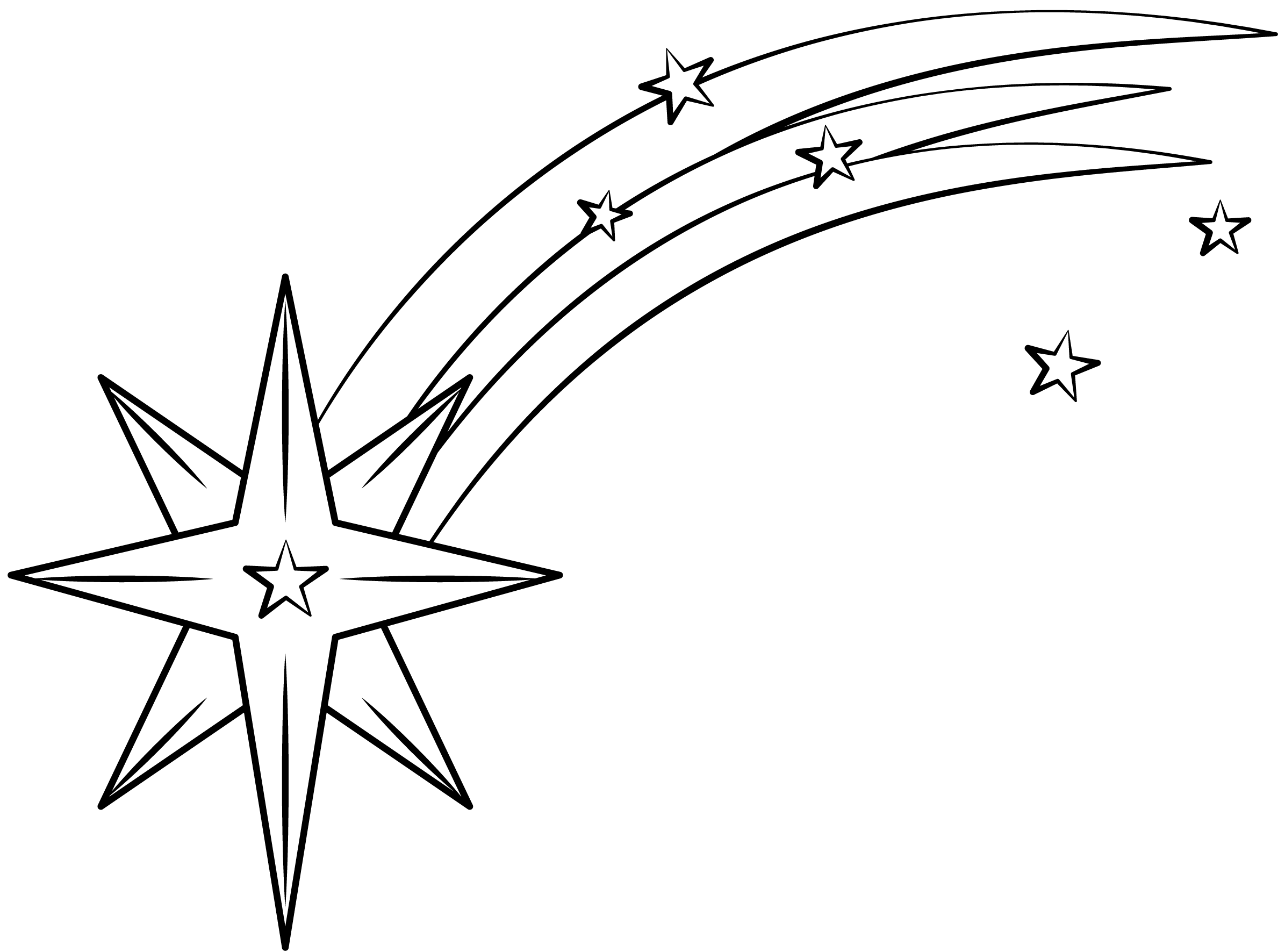 Shooting Star Printable Template | Free Printable Papercraft Templates