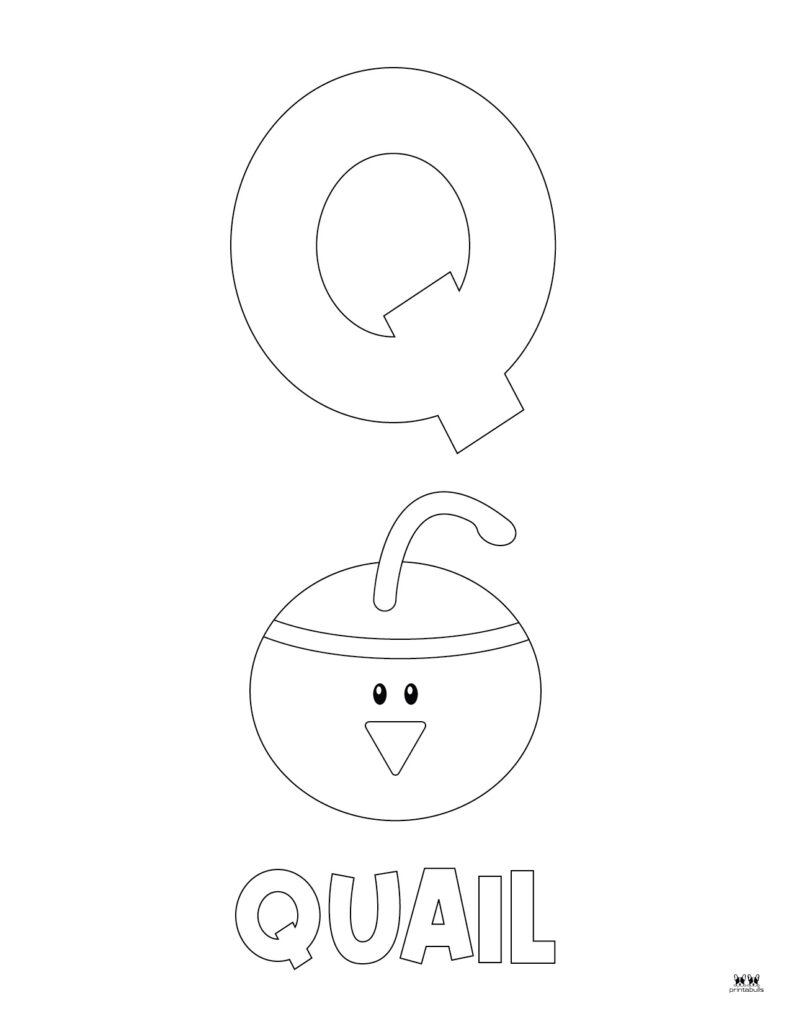 Letter Q Coloring Pages - 15 FREE Pages | Printabulls