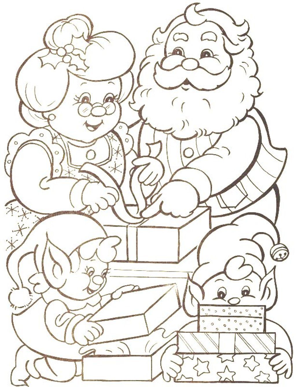 Elf Coloring Picture : Craft Christmas Elf Coloring Pages. Elf ...