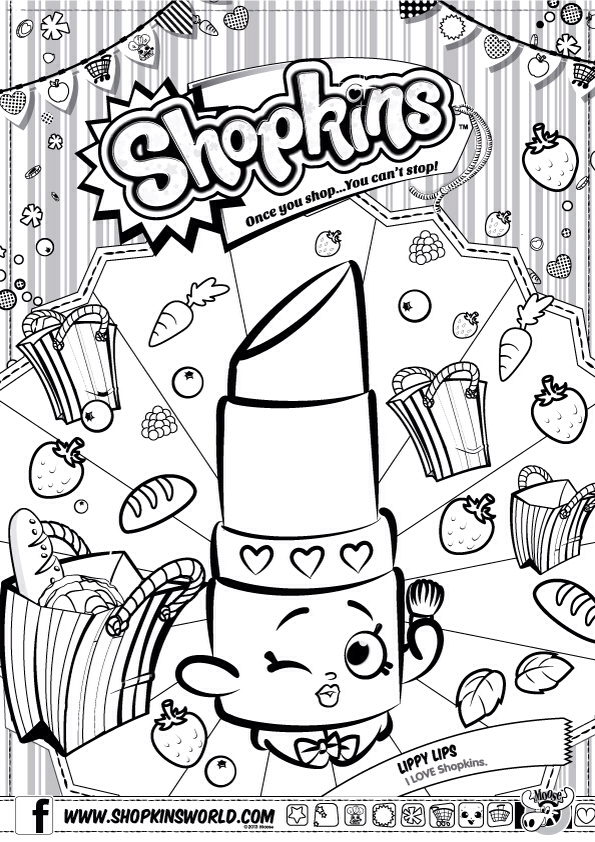 Shopkins Lippy Lips Coloring Pages - Get Coloring Pages