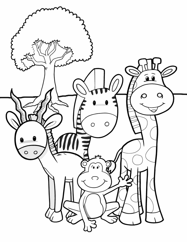 Baby Safari Coloring Pages - Coloring Pages For All Ages