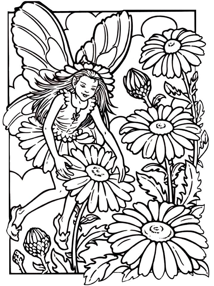 Fairy For Adults - Coloring Pages for Kids and for Adults