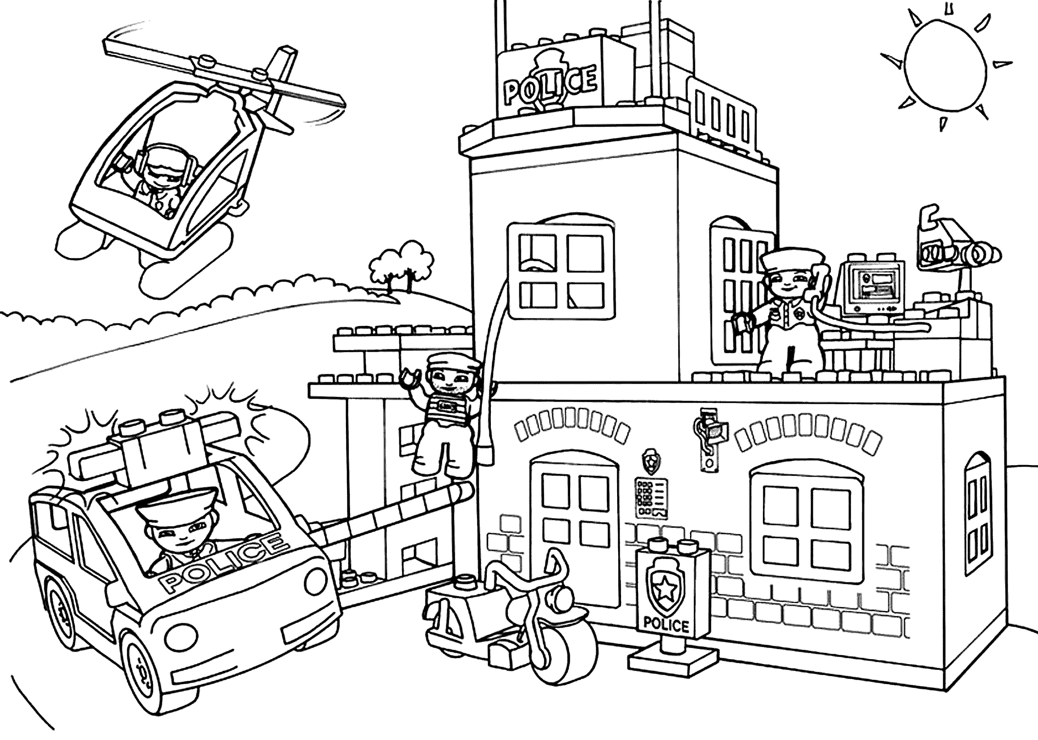 10 Pics of LEGO Police Coloring Pages To Print - LEGO Police ...