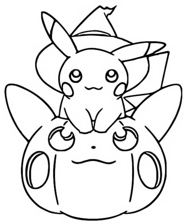 Coloring Pages Pokémon Halloween