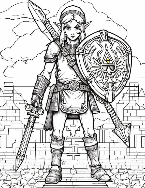 Princess Zelda Triforce Coloring Page ...