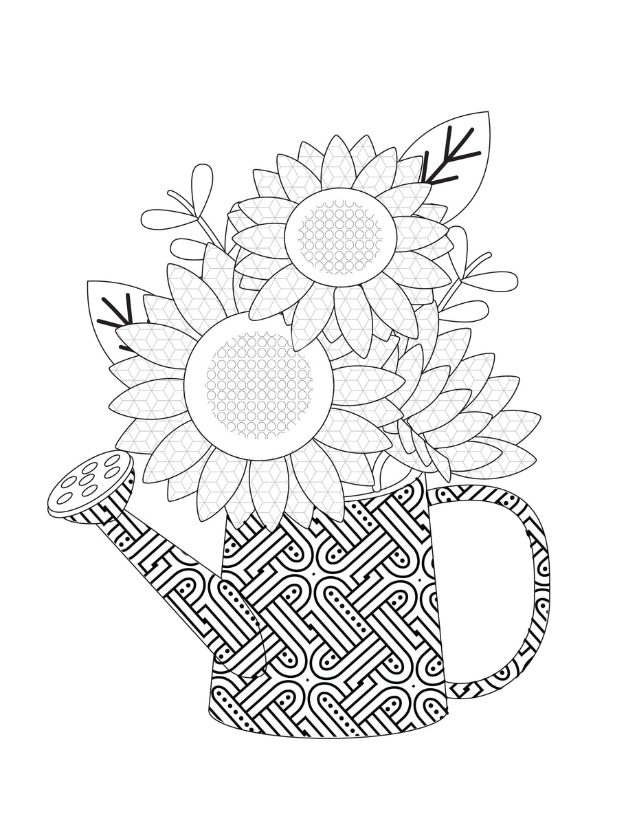 Flower Coloring Pages for Adults and ...