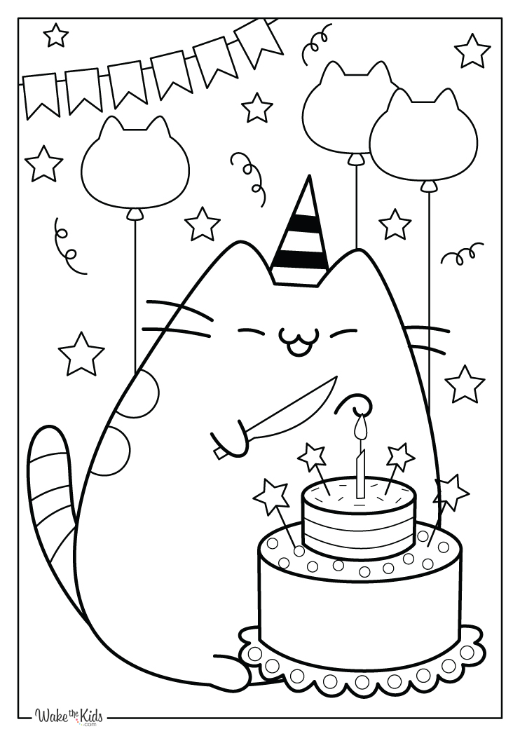 Pusheen Coloring Pages (Free Printable ...