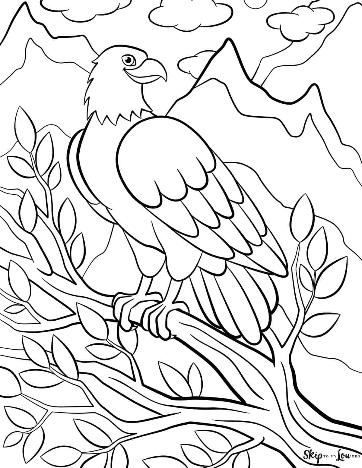 Bald Eagle Coloring Pages | Skip To My Lou